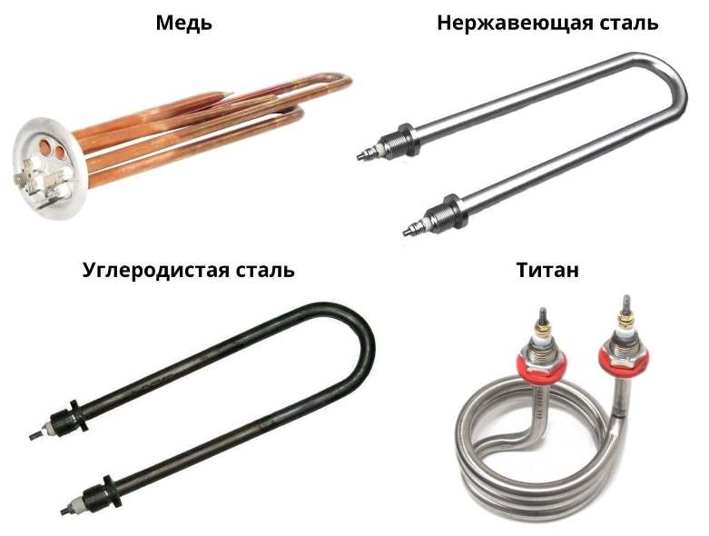 Трубчатые электронагреватели из различных материалов Трубчатые электронагреватели из различных материалов